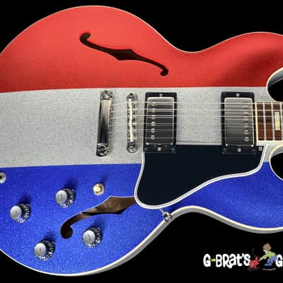 2024 Gibson ES-335 Custom Shop 1964 Reissue Semi-Hollow Dealer Select ~ Patriot Sparkle image 1
