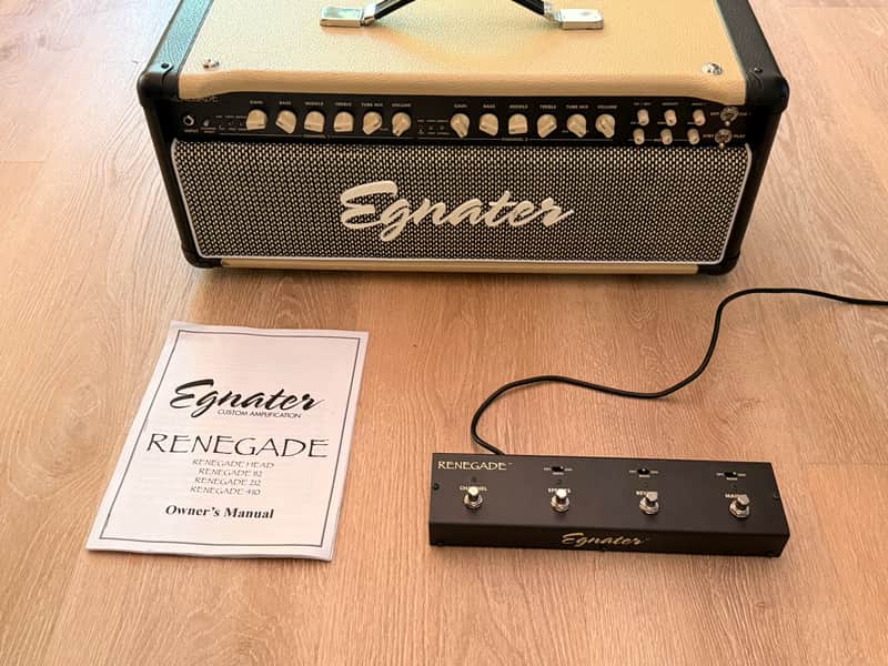 Egnater Renegade 65w 2-Channel Guitar Head -Blonde -with original footswitch image 1