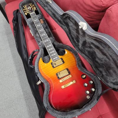 Gibson SG Supreme with Case 2004 - Lava Burst image 1