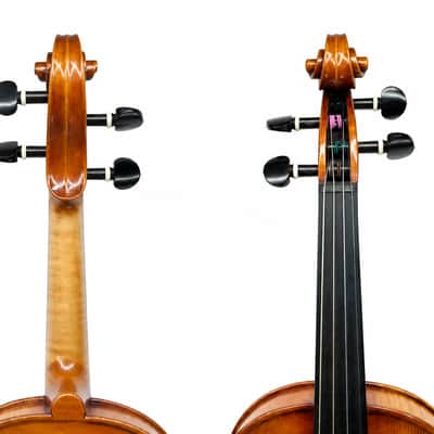 4/4 Handmade Strad Violin Outfit Italian Spruce European 1pc Flamed Maple Back image 5