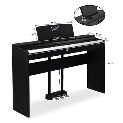 🎹88 Key Weighted Key Electric Piano / Keyboard +USB +MIDI +Stand +Bench +1/4 inch +1/8 inch!🎹 image 5