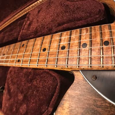 Lucky Dog Televangelist Custom relic aged telecaster tele guitar + gatorskin embossed teardrop case image 11