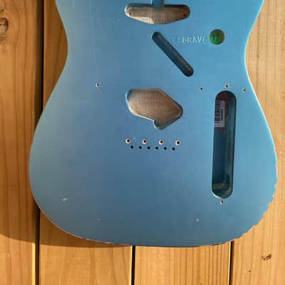 Fender Vintera 50's Road Worn Telecaster Body 2020-2021 - Nitro Lake Placid Blue image 3