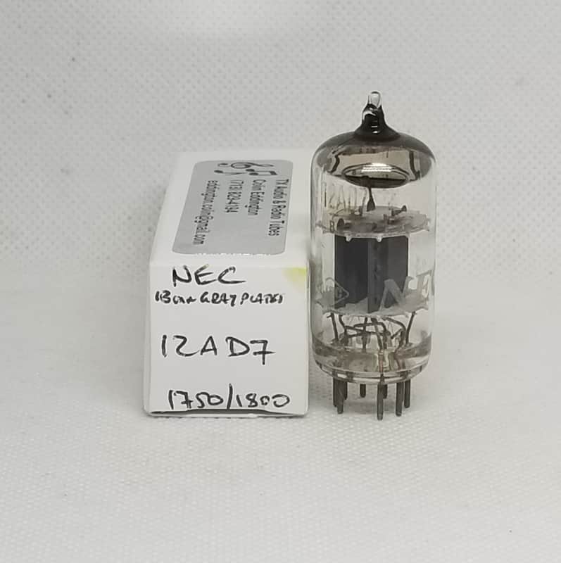 真空管　12AD7 NEC NEC 12AD7 -Ultra Low Noise- Smooth Gray Plate Well Balanced (2.7