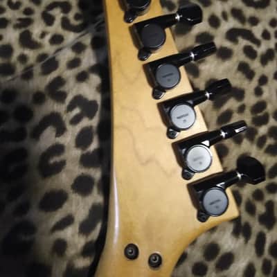 Kramer ,80,S Maple Body Yellow Bumble Bee Striped Paint Job Charvel Japan Neck image 12