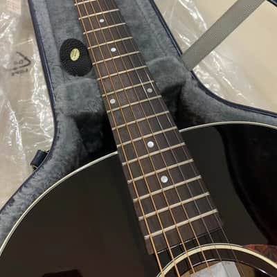 Enya T05J acoustic electric guitar Vintage Sunburst with dual mode pickup and deluxe hardcase image 14