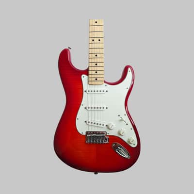 Fender Standard Stratocaster Plus Top with Maple Fretboard - 2015 - Cherry Burst image 2