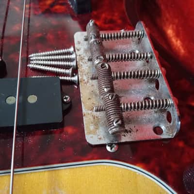 VINTAGE 1963 PRE-CBS FENDER BASS BRIDGE - JAZZ, PRECISION w/  SCREWS (read description).   image 6