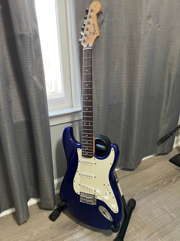Squier Affinity Series Stratocaster with Rosewood Fretboard 2008 - Metallic Blue image 1