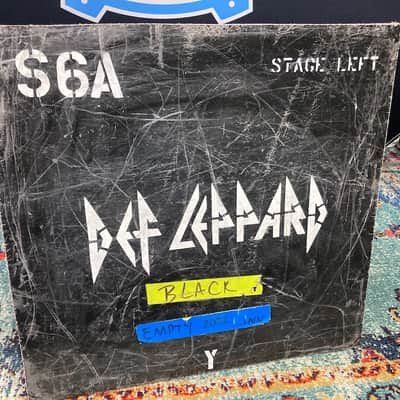 Def Leppard Logo, Tour Used Case Panel Wall Hanging "S6A" "Stage Left" (#19) image 2