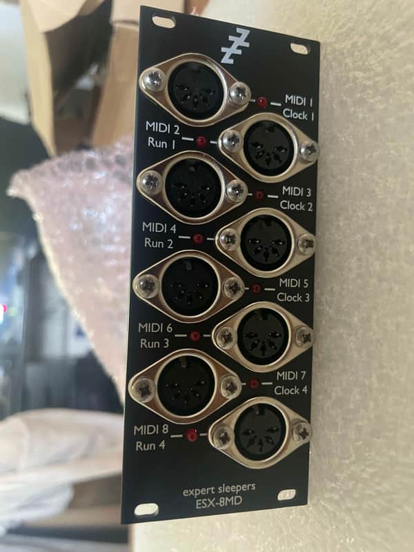 Expert Sleepers ESX-8MD MK2 MIDI / DINsync Expander Eurorack Synth Module 2014 - Present - Black image 1