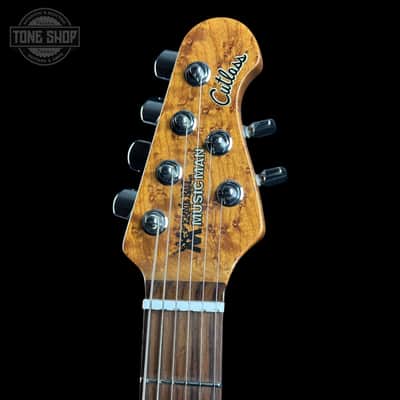 Used 2018 Ernie Ball Music Man Cutlass HSS Charcoal Frost w/case TSU25228 image 6