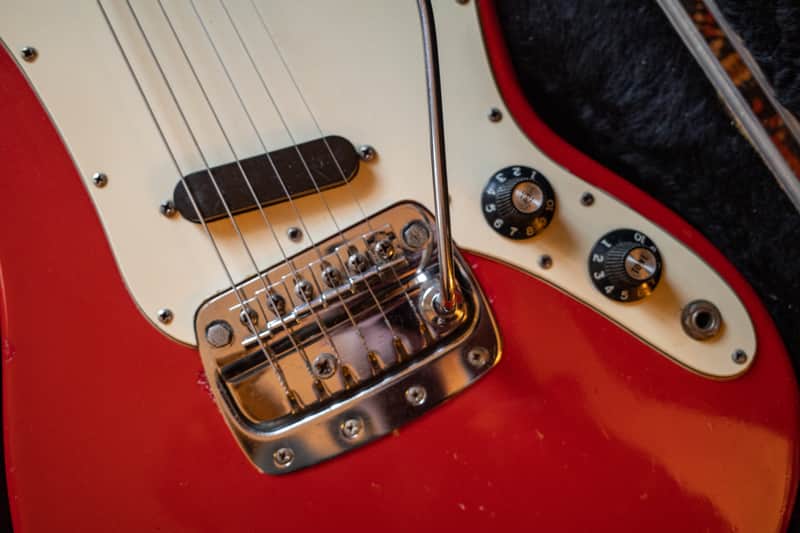 1973 Fender Bronco Dakota Red with original vibrato arm Bild 1