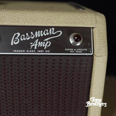 COLLECTOR GRADE! 1962 Fender Bassman 6G6-B Blonde (with original covers and speaker cable) image 5
