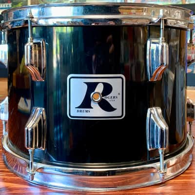 Rogers XP-8 3 Piece Ebony Black Drum Set - Good Condition - image 7