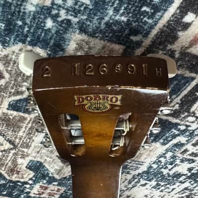 1991 Dobro Original Hound Dog Vintage Sunburst Gibson Made In USA Square Neck Resonator Acoustic Electric Guitar W/ Hardshell Case! image 13