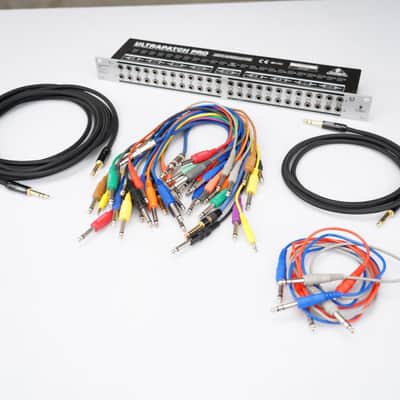 Behringer PX-3000 UltraPatch Pro Balanced TRS Patch Bay w/ Lots of Cables #58786 image 9