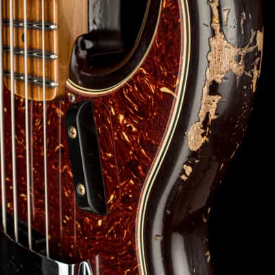 Fender Custom Shop Empire 58 Precision Bass Heavy Relic - Faded Aged Chocolate 3-Color Sunburst #91060 image 11