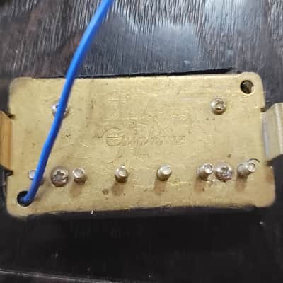 Epiphone Humbucker Pickup with Epiphone backplate - Black image 1