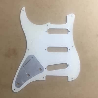 1980s Vintage Fender MIJ Japan 57 Reissue Strat Pickguard White Aged Relic Stratocaster JV image 19
