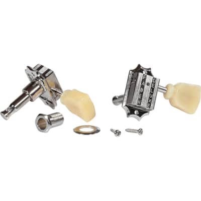 Faber FKT33BB-NG Faber Kluson style tuners, 3+3, bolt bushing, nickel glossy image 2