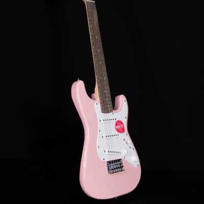 Squier Mini Stratocaster, Laurel FB, Shell Pink image 8