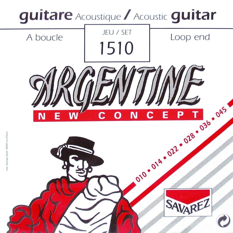 Argentine Gypsy Jazz Guitar String Set 10-45 Light Tension Loop End - 1510 image 1