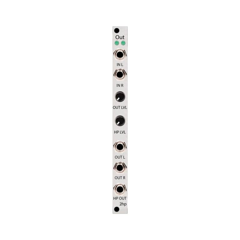 2hp OUT Eurorack Audio Output Module (Silver) image 1