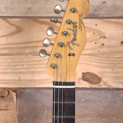 Fender 1963 Telecaster Relic Electric Guitar Aged Olympic White w/ Case image 6