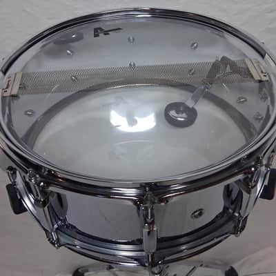 Pearl 5.5x14" Chrome Over Steel Snare Drum - 10 Lugs - New Heads image 5