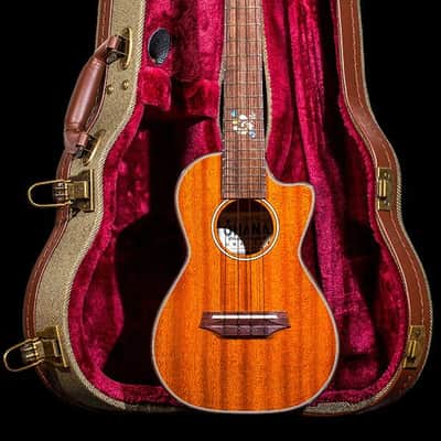 Ohana CK-35CGE-CL Cynthia Lin Solid Gloss Mahogany Concert Ukulele w/Case- Blem image 2