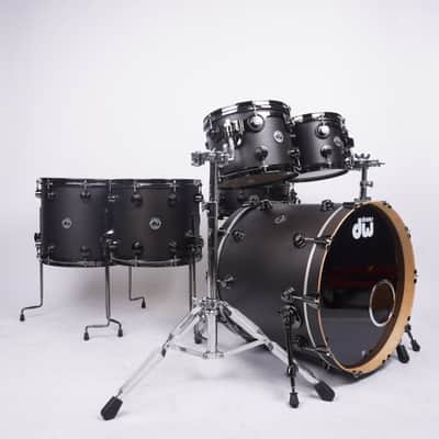 DW | COLLECTORS | MAPLE | 6-PIECE SHELL SET | SATIN BLACK image 2