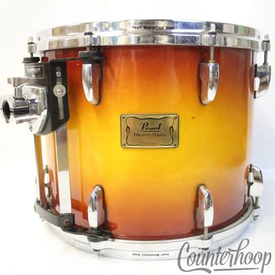 Pearl 14x11"Masters Studio Tom Drum"Vintage Sunburst"Birch Shell BRX 90s Tobacco image 1