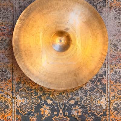 Rare 1940s Vintage Zildjian TRANS STAMP 22” THIN Crash Ride ONLY 2590 g Truly Hand Hammered image 2