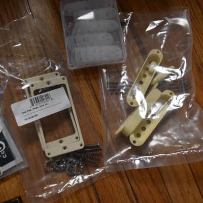 Mixed guitar and gear accessory lot, over 50 items, hardware , strings, tools, pickguards, ect. image 8