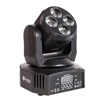 ColorKey Mover Miniwash QUAD 4 MKII Moving Head Wash Light Fixture with 12W RGBW LEDs and 25-Degree Beam Angle (Black) image 2