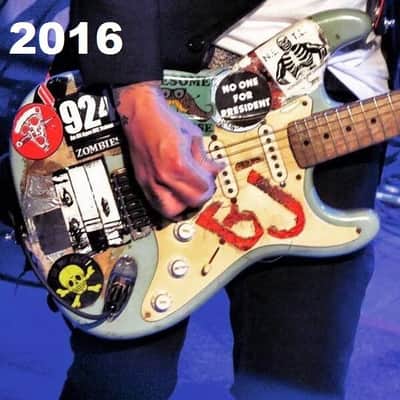 Custom Billie Joe Armstrong 'Blue' Guitar Stickers Decals 1996 to 2016 Green Day image 3