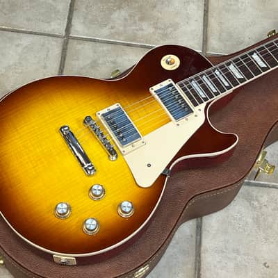 2025 Gibson USA Les Paul Standard '60s Figured Top Electric Guitar Iced Tea Burst image 3