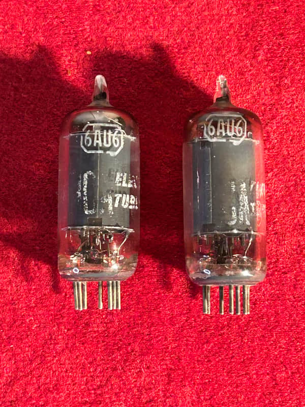 RCA 6AU6 Matching Pair Radio Electron Amplifier Vacuum Tubes [listing 2] image 1