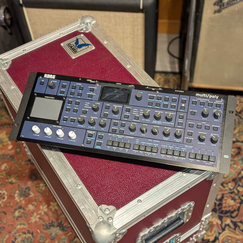 Korg Multi/Poly Rackmount Analog Modeling Synthesizer 2025 - Present - Black & Blue image 1