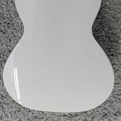 Luna Model UKE HAU T Tenor Size All White Ukulele with Gig Bag image 4