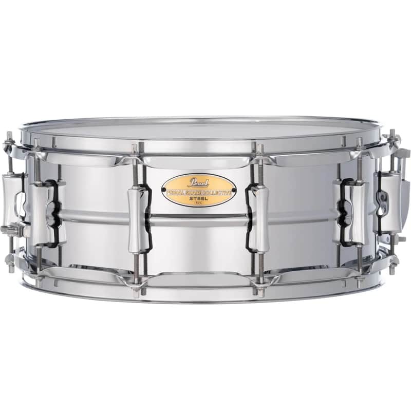 Pearl Primal Collective 14" x 5.5" Steel Snare Drum, Chrome Finish image 1