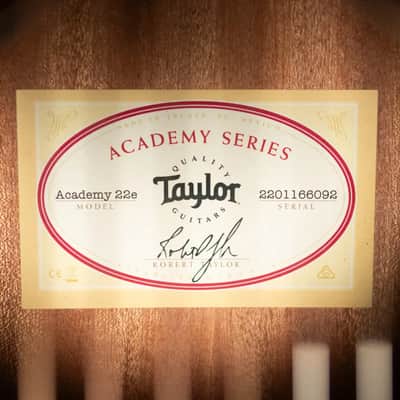 Taylor Academy 22e Grand Concert Acoustic/Electric Guitar with Gig Bag image 16