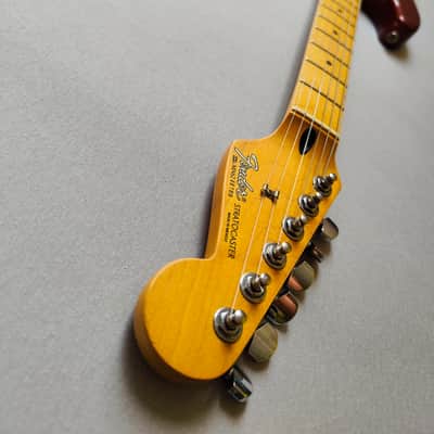 Fender MIM Stratocaster with Maple Fretboard 1996 - 2000 - Candy Apple Red image 8