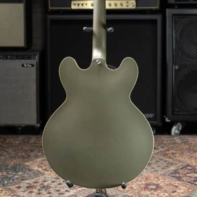 Epiphone Casino Worn Electric Guitar - Olive Drab with Gig Bag - Used image 9