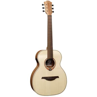 Lag T70TE-NAT Tramontane 70 Travel Solid Sitka Spruce Top Okoume Neck Acoustic-Electric Guitar image 1