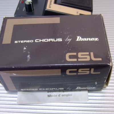 MINT Ibanez CSL Stereo Chorus w/ Original Box & Manual / 1980s - Black image 6