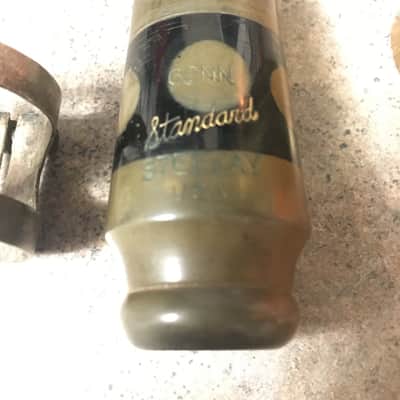 VINTAGE CONN STANDARD STEELAY 5 TIP RARE ALTO USA SAXOPHONE MOUTHPIECE NEAR MINT FINE HARD RUBBER OVERALL NICEST I'VE SEEN CAP AND LIG FREE SHIP image 13