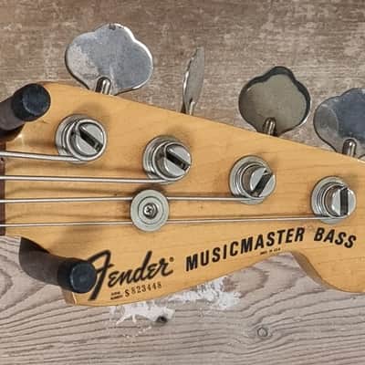 Fender Musicmaster Bass 1978 Natural Refin image 3