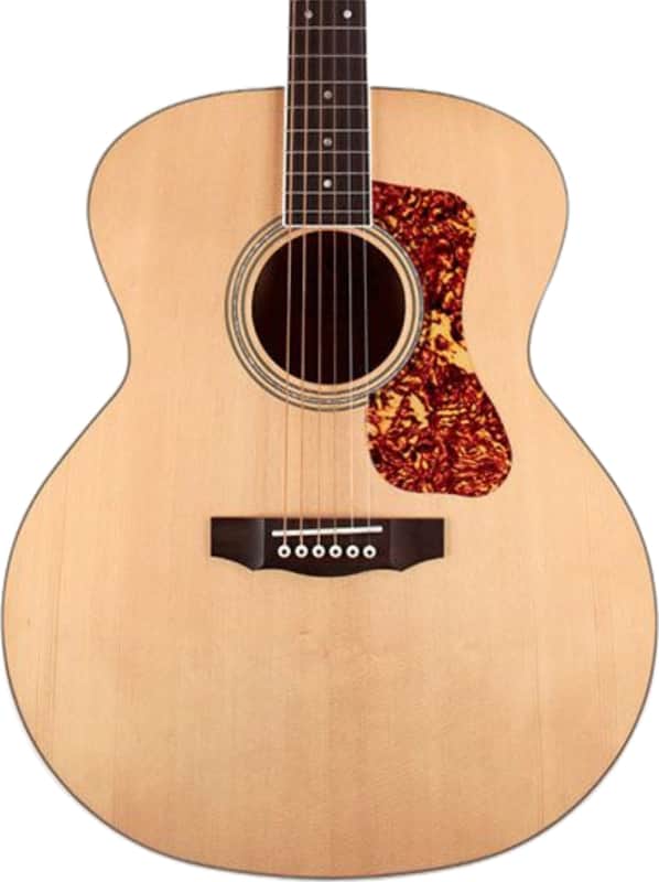 Guild F-250E Deluxe Jumbo Acoustic-Electric Guitar, Solid Spruce Top, Blonde image 1